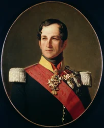 Portrait de Léopold Ier (1790-1865) de Saxe-Cobourg-Gotha en uniforme de cuirassier